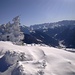 Blick durch das Montafon in die Silvretta; man sieht Piz Buin, Litzner, Seehorn, ...