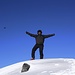 Gletscher Ducan / Ducan Dador (3020m): Endlich auf dem heute sehr frostigen Gipfel !