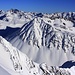 Aussicht von Gletscher Ducan / Ducan Dador (3020m) nach Osten voebei am Piz Mutelet (3019m) zum Piz Vadret (3229m).
