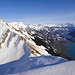 ein letzter Blick über die Ällgäuwlicka zum Tannhorn, Brienz und seinem Horn und See, und in die Zentralschweizer Bergwelt