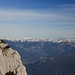 Blick kurz vorm Gipfel zu den Fleimstaler Alpen