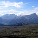Pragse-Sennes Hochflache, mit Conturinesspitze(3064m), Lavarella(3055m) und Neunerspitze(2968m) im Hintergrund.