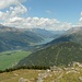 Blick von der Spitzigen Lun in den Obervinschgau - Haidersee und Reschensee