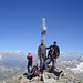 Christoph, Christian und ich am Gipfel der Rötspitze.