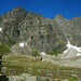 Auf dem Unghürboden mit seinen schönen Bergseen. Hoch oben sind Gross Seehorn (3122m) und Gross Litzner (3109m).