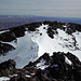 Blick vom Gipfel des Ras N'Ouanoukrim 4083m zurück zum Vorgipfel