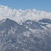 Riederalp, Bettmeralp, Fiescheralp und hinter dem Riederhorn ( links waldig ) der grosse Aletschgletscher 