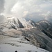 Tiefblick zum Gwächtenhorn 3420m und Steingletscher