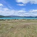Sich auf den hellblauen Lago Pehoe von der Guarderia Paine Grande