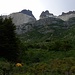 Mein Zelt am Campamento los Cuernos mit Sicht auf die Cuernos