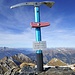 Gipfel Parpaner Schwarzhorn mit Gedenkpickel