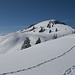 Blick zurück von der Alp Bire zum Schneitgrat