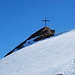 "Harmloses" Schneefeld vor dem Gipfel des Rappastein