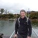 Betreten des Bootes in Te Anau Downs