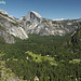 Yosemite Valley e Half Dome dal punto panoramico di Columbia Rock