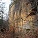 Postelwitzer Steinbrüche, letzter Blick auf die Bruchwand vor dem Aufstieg zu den Schrammsteinen