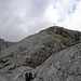Cristallino di Misurina Sudwestgipfel,2737m. Von hier, 30 Minuten zum Hautgipfel(2775m), am Sudgrat.