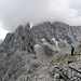 Im Abstieg von Cristallino di Misurina(2775m) zur Michele Scharte(2590m).