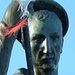 Particolare della statua