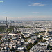Parigi dalla Torre di Montparnasse, nella foto si vede la Tour Eiffel e la cupola dorata de Les Invalides