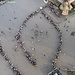 La lunga coda per accedere agli ascensori della Tour Eiffel...scansafatiche fatevela a piedi!!! 