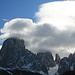 Blick vom Ausgangspunkt hinüber zum Langkofel