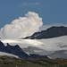 Wolkentürme über dem Gletscher