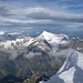 Blick vom Gipfel zum Weisshorn