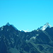 Zoom auf Matterhorn und Dent d'Hérens