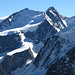 Das Nordend 4609m (links) und die Dufourspitze 4634m (rechts)