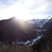 il sole entra imperioso nella Val Gerola