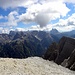 Nochmal die wunderschonen Sextner Dolomiten, mit Birkenkofel(2922m), Hochebenkofel(2905m), Dreischusterspitze(3152m), Bullkopfe(2848m),Schwalbenkofel(2806m), Drei Zinnen(2999m).