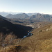 panorama su Brinzio con le cime della Valcuvia tra cui, a sinistra, il Sasso del ferro che sovrasta Laveno