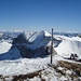 Blick vom Gipfel zur Rofanspitze
