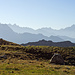 Im linken Bildteil die Höfats, der Grasberg mit seinen fast gleichhohen Gipfeln