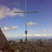 Das neu erstellte Gipfelkreuz, bei einem Sommergewitter würde ich gerne daneben stehen ;)