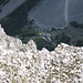 Dammkarhütte aus der Vogelperspektive vom Verbindungsgrat der Karwendel Köpfe.