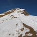 oben ist der Schnee schon knapp