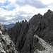 Kohlalpelspitzen / Cime Pra Brusca(cca 2800m)-untere Teil.Was ist Bergmannturm/Torre Bergmann (2802m)?
