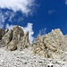 Rechts im Bild ist die Schlucht wie am Gipfel des Haunold zuführt.