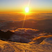 Sonnenuntergang am Mont Blanc