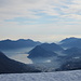 Blick hinab nach Lugano und auf den Lago di Lugano