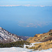 Blick  hinunter zum Lago Maggiore. Rechts Locarno, links daneben das Maggia-Delta und Ascona