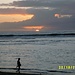 Sonnenuntergang am Strand des Indischen Ozean