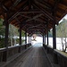 schöne Holzbrücke über die Ötztaler Ache in Ötz