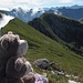 Auf den Krähenhängen mit Blick zu unserem "Berg der Berge": der Hochblasse. Dahinter v. li Kreuzspitze, Geierköpfe und Zugspitze.