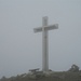 Gipfelkreuz  3163 m im Nebel