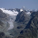 Der Glacier du Brenay; im Hintergrund die Dent Blanche
