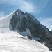 Vadrettin da Tschierva, Vorgipfel 3611 m und Gipfel 3751 m des Piz Morteratsch