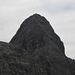 Nordgrat (III) zum Großen Krottenkopf aus der Scharte über dem Öfnerkar - links der Gipfelaufbau der Hornbachspitze